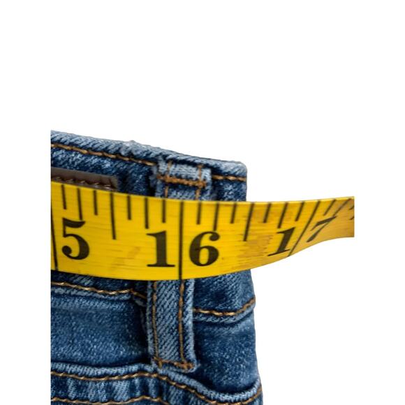 Kenneth Cole Reaction Womens Blue Distressed Skinny Denim Jeans Size 12 - Picture 6 of 7